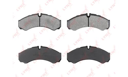 Колодки тормозные дисковые LYNXauto задние, комплект на ось (4 шт), арт. BD-2833