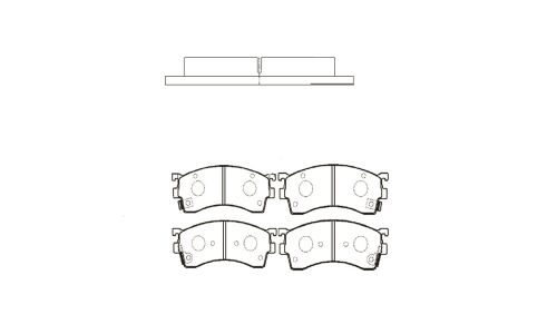 Колодки тормозные дисковые CTR передние, комплект на ось (4 шт), арт. GK0667 (CKMZ-21)