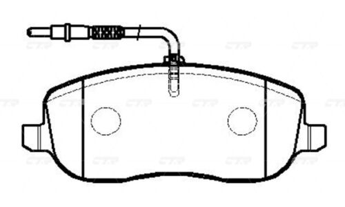 Колодки тормозные дисковые CTR, передние, комплект на ось (4 шт), арт. GK0895 (CKPU-38)