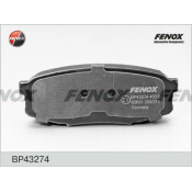 Колодки тормозные дисковые Fenox, задние, комплект на ось (4 шт), арт. BP43274