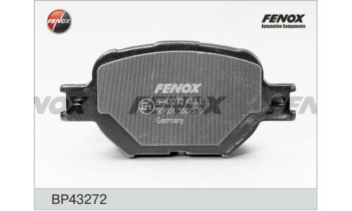 Колодки тормозные дисковые Fenox передние, комплект на ось (4 шт), арт. BP43272