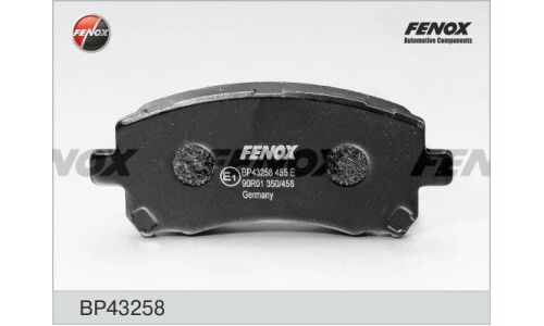 Колодки тормозные дисковые Fenox передние, комплект на ось (4 шт), арт. BP43258