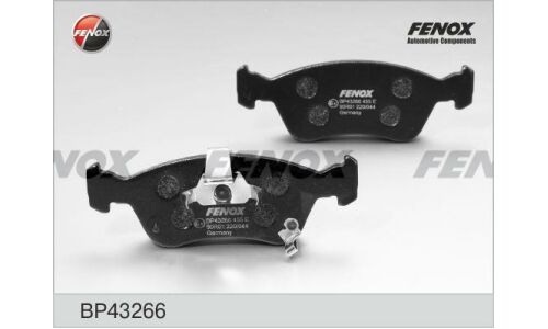 Колодки тормозные дисковые Fenox, передние, комплект на ось (4 шт), арт. BP43266