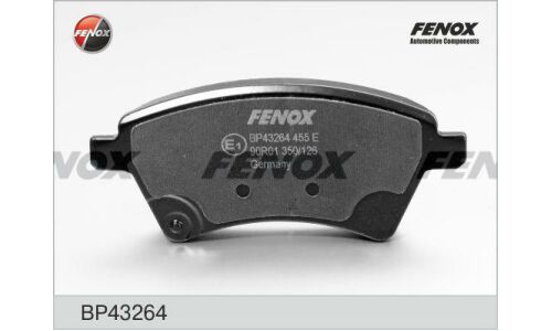 Колодки тормозные дисковые Fenox передние, комплект на ось (4 шт), арт. BP43264