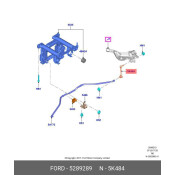 Тяга заднего стабилизатора ( CN1Z5K484A ) Ford, арт. 5289289