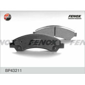 Колодки тормозные дисковые Fenox, передние, комплект на ось (4 шт), арт. BP43211