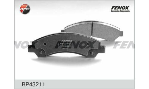 Колодки тормозные дисковые Fenox, передние, комплект на ось (4 шт), арт. BP43211