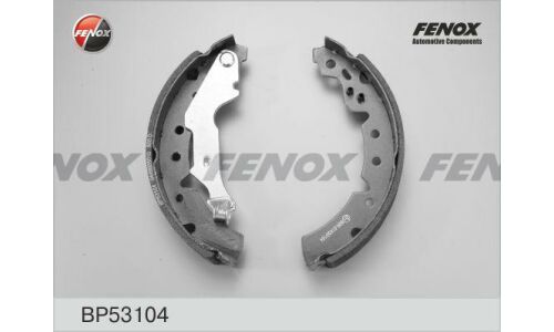 Колодки тормозные барабанные Fenox, комплект на ось (4 шт), арт. BP53104