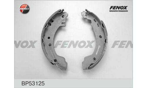 Колодки тормозные барабанные Fenox, комплект на ось (4 шт), арт. BP53125
