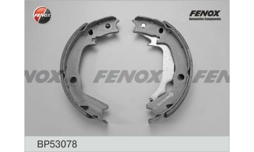 Колодки тормозные барабанные Fenox, комплект на ось (4 шт), арт. BP53078