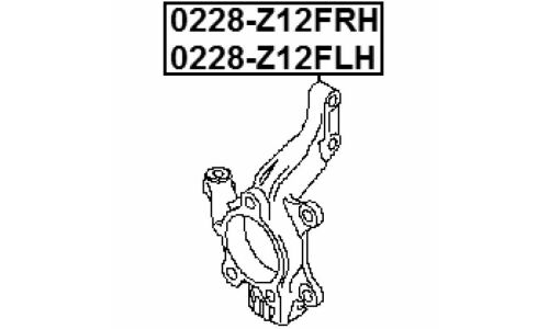 Кулак поворотный | лев Febest, арт. 0228-Z12FLH