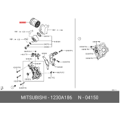 Фильтр масляный Mitsubishi, арт. 1230A186