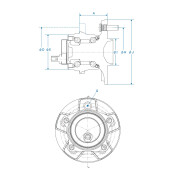 Ступица колеса Koyo, арт. 3DACF026F23SAM