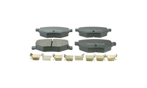 Колодки тормозные дисковые Febest, задние, комплект на ось (4 шт), арт. 2101-AUR