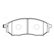 Колодки тормозные дисковые CTR, комплект на ось (4 шт), арт. GK0853 (CKN-138)
