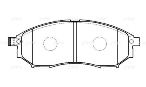 Колодки тормозные дисковые CTR, комплект на ось (4 шт), арт. GK0853 (CKN-138)