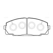 Колодки тормозные дисковые CTR передние, комплект на ось (4 шт), арт. GK1139 (CKT-126)
