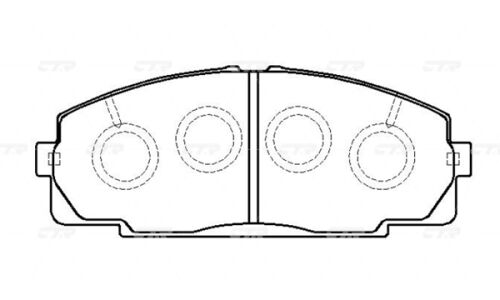 Колодки тормозные дисковые CTR передние, комплект на ось (4 шт), арт. GK1139 (CKT-126)