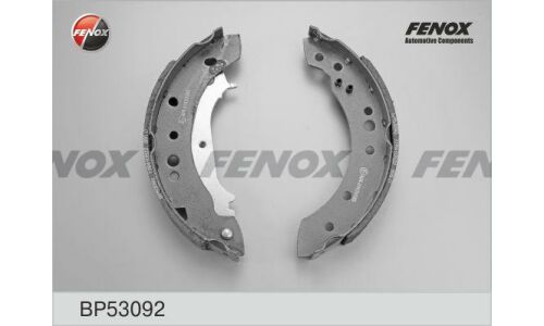 Колодки тормозные барабанные Fenox, комплект на ось (4 шт), арт. BP53092