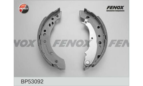 Колодки тормозные барабанные Fenox, комплект на ось (4 шт), арт. BP53092