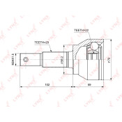 ШРУС LYNXauto, наружный, арт. CO-3868