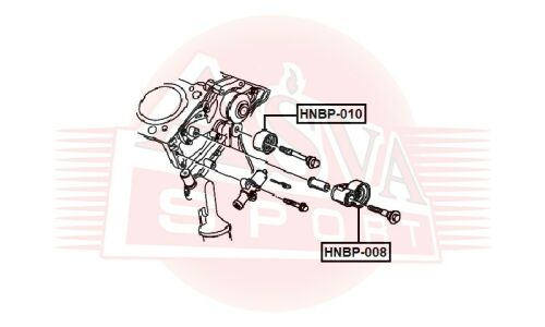 Ролик ремня ГРМ Asva натяжной, арт. HNBP-008