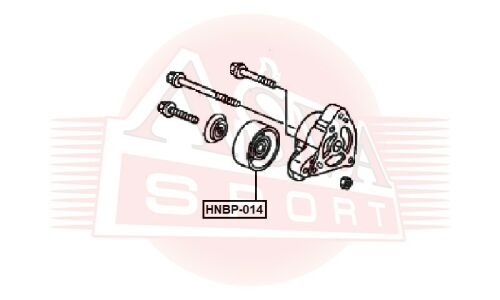 Ролик навесного оборудования Asva натяжной, арт. HNBP-014