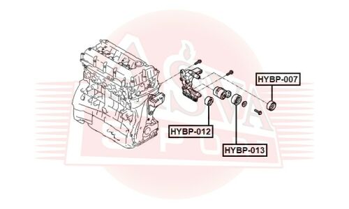 Ролик навесного оборудования Asva натяжной, арт. HYBP-013