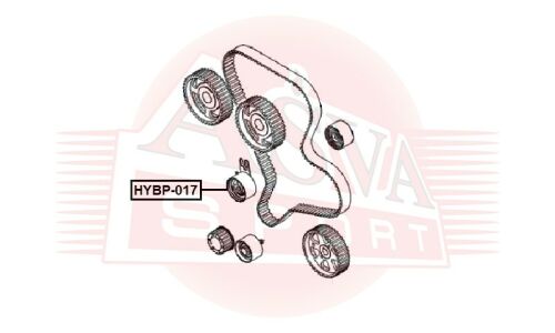 Ролик ремня ГРМ Asva натяжной, арт. HYBP-017
