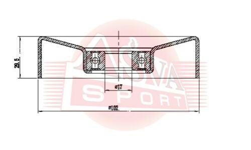 Ролик навесного оборудования Asva натяжной, арт. TYBP-030