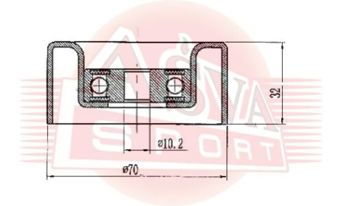 Ролик навесного оборудования Asva натяжной, арт. TYBP-047
