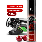 Полироль салона Grass Dashboard Cleaner, глянцевый блеск, для пластика, кожи и резины, с ароматом вишни, аэрозоль 750мл, арт. 120107-2 Полироль салона Grass Dashboard Cleaner, глянцевый блеск, для пластика, кожи и резины, с ароматом вишни, аэрозоль 750мл, арт. 120107-2