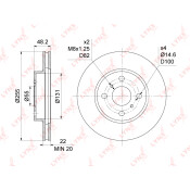 Диск тормозной LYNXauto, арт. BN-1151