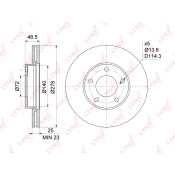 Диск тормозной LYNXauto, арт. BN-1071