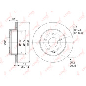 Диск тормозной LYNXauto, арт. BN-1117