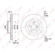 Диск тормозной LYNXauto, арт. BN-1128