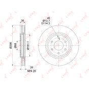 Диск тормозной LYNXauto, арт. BN-1804