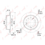 Диск тормозной LYNXauto, арт. BN-1183