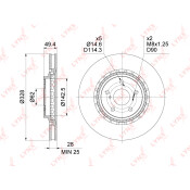 Диск тормозной LYNXauto, арт. BN-1639