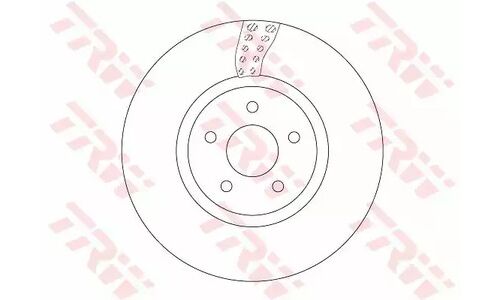 Диск тормозной | перед прав TRW, арт. DF6662S