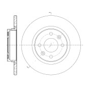 ДИСК ТОРМОЗНОЙ G-BRAKE GR-01663 G-brake, арт. GR01663