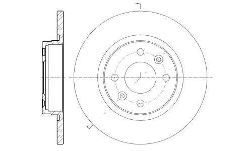 ДИСК ТОРМОЗНОЙ G-BRAKE GR-01663 G-brake, арт. GR01663