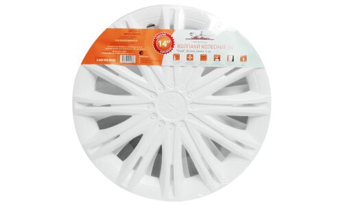 Колпаки на колеса Airline Скай, 14", белые, 2шт, арт. AWCC-14-12