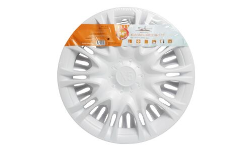 Колпаки на колеса Airline X5, 16", белые, 2шт, арт. AWCC-16-12