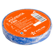 Лента клейкая изоляционная Airline, ПВХ, 15мм x 20м, синяя, арт. AIT-P-10