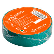 Лента клейкая изоляционная Airline, ПВХ, 19мм x 10м, зеленая, арт. AIT-P-15