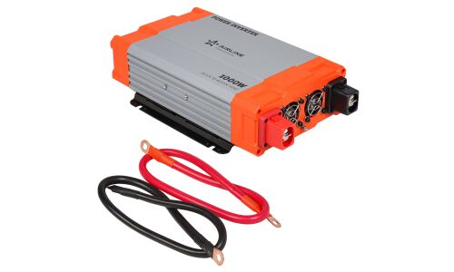 Инвертор напряжения Airline, 12В(DC)→220В(AC), 50Гц, 1000Вт, (+USB 5В), арт. API-1000-07