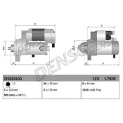 Стартер Denso, арт. DSN1003