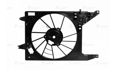 Кожух вентилятора охлаждения радиатора Luzar, для Lada Largus, Renault Logan, арт. LFS 0966