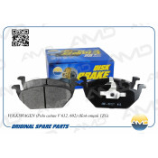 Колодки тормозные дисковые AMD, передние, комплект на ось (4 шт), арт. AMD.BF387